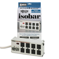 Isobar Surge Protector, 8 Outlets, 12 Ft Cord, 3840 Joules, Metal Housing