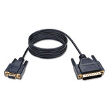 Null Modem Serial Db9 Serial Cable, Db9 To Db25 (f-m), 6 Ft., Beige