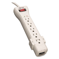 Protect It! Surge Protector, 7 Outlets, 15 Ft Cord, 2520 Joules, Light Gray