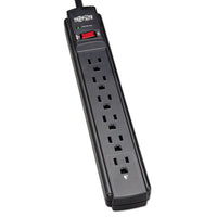 Protect It! Surge Protector, 6 Outlets, 6 Ft Cord, 790 Joules, Black