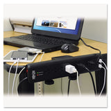 Protect It! Clamp-mount Surge Protector, 6 Outlets-2 Usb, 6 Ft Cord, 2100 J