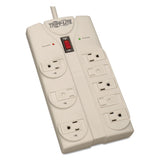 Protect It! Surge Protector, 8 Outlets, 8 Ft Cord, 1440 Joules, Light Gray