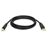 Usb 2.0 A-b Cable (m-m), 10 Ft., Black