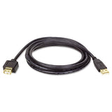 Usb 2.0 A Extension Cable (m-f), 6 Ft., Black