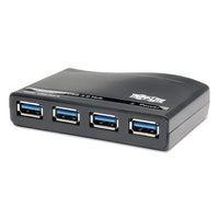 Ultra-slim Portable Usb 3.0 Superspeed Hub, 4 Ports, Black