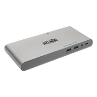 Usb Type-c Docking Station, 3.5mm-displayport-hdmi-rj45-thunderbolt 3-usb A-usb C-vga, Silver