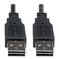 Universal Reversible Usb 2.0 Cable, Reversible A To 5-pin Mini B (m-m), 6 Ft.