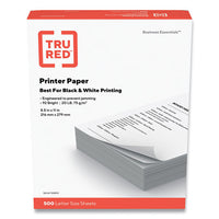 Printer Paper, 92 Bright, 20 Lb, 8.5 X 11, 500 Sheets-ream