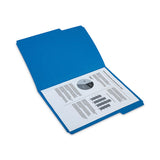 Reinforced Top Tab File Folders, 1-3-cut Tabs: Assorted, Letter Size, 10.5-pt Stock, Blue, 24-pack