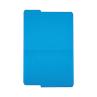 Reinforced Top Tab File Folders, 1-3-cut Tabs: Assorted, Letter Size, 10.5-pt Stock, Blue, 24-pack