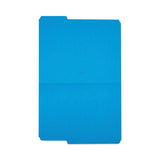 Reinforced Top Tab File Folders, 1-3-cut Tabs: Assorted, Letter Size, 10.5-pt Stock, Blue, 24-pack