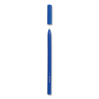 Ballpoint Pen, Stick, Medium 1 Mm, Blue Ink, Blue Barrel, 60-pack