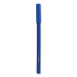 Ballpoint Pen, Stick, Medium 1 Mm, Blue Ink, Blue Barrel, 60-pack