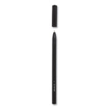 Ballpoint Pen, Stick, Medium 1 Mm, Black Ink, Black Barrel, Dozen