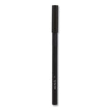 Gripped Stick Ballpoint Pen, Stick, Medium 1 Mm, Black Ink, Black Barrel, 60-pack