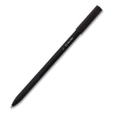 Gripped Stick Ballpoint Pen, Stick, Medium 1 Mm, Black Ink, Black Barrel, 60-pack