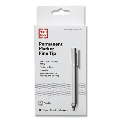 Permanent Marker, Pen-style, Extra-fine Needle Tip, Black, 36-pack