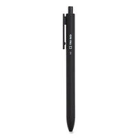 Quick Dry Gel Pen, Retractable, Fine 0.5 Mm, Black Ink, Black Barrel, 5-pack