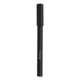 Quick Dry Gel Pen, Stick, Medium 0.7 Mm, Black Ink, Black Barrel, 5-pack
