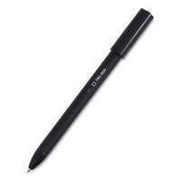 Quick Dry Gel Pen, Stick, Medium 0.7 Mm, Black Ink, Black Barrel, 5-pack