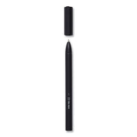 Quick Dry Gel Pen, Stick, Medium 0.7 Mm, Black Ink, Black Barrel, 5-pack