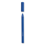 Quick Dry Gel Pen, Stick, Medium 0.7 Mm, Blue Ink, Blue Barrel, Dozen