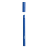 Quick Dry Gel Pen, Stick, Medium 0.7 Mm, Blue Ink, Blue Barrel, 5-pack