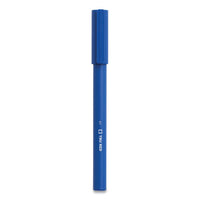 Quick Dry Gel Pen, Stick, Medium 0.7 Mm, Blue Ink, Blue Barrel, 5-pack