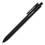 Quick Dry Gel Pen, Stick, Fine 0.5 Mm, Black Ink, Black Barrel, Dozen