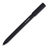 Quick Dry Gel Pen, Stick, Fine 0.5 Mm, Black Ink, Black Barrel, Dozen