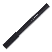 Quick Dry Gel Pen, Stick, Fine 0.5 Mm, Black Ink, Black Barrel, 5-pack