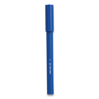 Quick Dry Gel Pen, Stick, Fine 0.5 Mm, Blue Ink, Blue Barrel, 5-pack