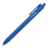 Quick Dry Gel Pen, Retractable, Medium 0.7 Mm, Blue Ink, Blue Barrel, 5-pack