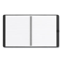Soft-cover Notebook Folio Set, Narrow Rule, Black Cover, 11 X 8.5, 80 Sheets