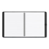 Soft-cover Notebook Folio Set, Narrow Rule, Black Cover, 11 X 8.5, 80 Sheets