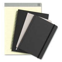 Soft-cover Notebook Folio Set, Narrow Rule, Black Cover, 11 X 8.5, 80 Sheets