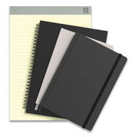 Wirebound Soft-cover Project-planning Notebook, Preprinted Planning Template, Black Cover, 9.5 X 6.5, 80 Sheets