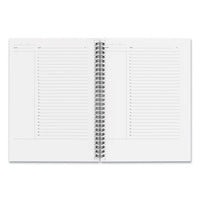 Wirebound Soft-cover Project-planning Notebook, Preprinted Planning Template, Black Cover, 9.5 X 6.5, 80 Sheets