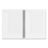 Wirebound Soft-cover Project-planning Notebook, Preprinted Planning Template, Black Cover, 9.5 X 6.5, 80 Sheets