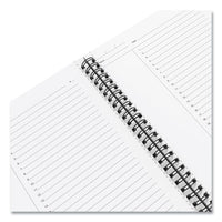 Wirebound Soft-cover Project-planning Notebook, Preprinted Planning Template, Black Cover, 9.5 X 6.5, 80 Sheets