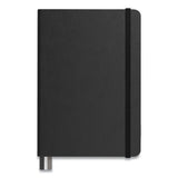 Flexible-cover Business Journal, Dot Rule, Black Cover, 8 X 5.5, 128 Sheets