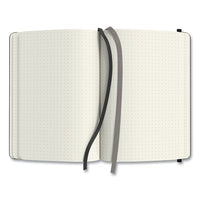 Flexible-cover Business Journal, Dot Rule, Black Cover, 8 X 5.5, 128 Sheets
