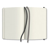 Flexible-cover Business Journal, Dot Rule, Black Cover, 8 X 5.5, 128 Sheets