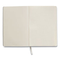 Flexible-cover Business Journal, Quadrille Rule, Gray Cover, 5.5 X 8, 96 Sheets