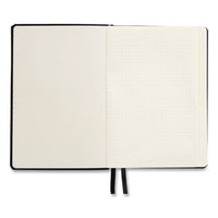 Flexible-cover Business Journal, Narrow Rule, Black Cover, 8 X 5.5, 128 Sheets