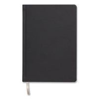 Flexible-cover Business Journal, Narrow Rule, Black Cover, 8 X 5.5, 128 Sheets