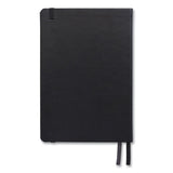 Flexible-cover Business Journal, Narrow Rule, Black Cover, 8 X 5.5, 128 Sheets