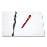 Wirebound Soft-cover Project-planning Notebook, Preprinted Planning Template, Black Cover, 11 X 8.5, 80 Sheets