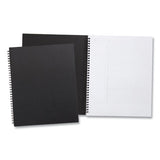 Wirebound Soft-cover Project-planning Notebook, Preprinted Planning Template, Black Cover, 11 X 8.5, 80 Sheets