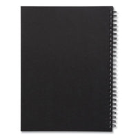 Wirebound Soft-cover Notebook, 1 Subject, Narrow Rule, Black Cover, 9.5 X 6.5, 80 Sheets